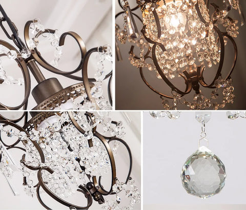 Ganeed Crystal Chandelier – Modern Ceiling Light for Home & Dining