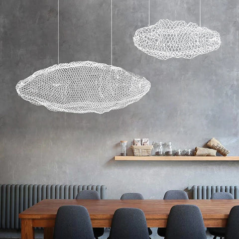 Designer Cloud LED Pendant Lamp – Starry Firefly Modern Farmhouse Decor