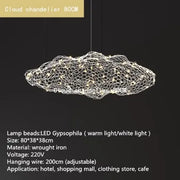 Designer Cloud LED Pendant Lamp – Starry Firefly Modern Farmhouse Decor