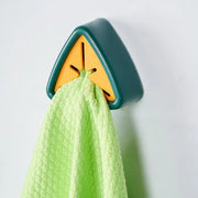 Creative Squeezing Hanging Hooks, Punch-Free Self-Adhesive Towel & Storage Hooks for Bathroom/Kitchen