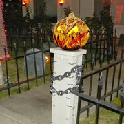 Retractable Pumpkin Lantern Light Harvest Farmhouse Halloween Decoration