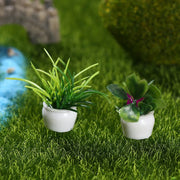 4PCS Mini Potted Plants – Dollhouse Miniature Furniture & Home Decor