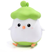 Vegetable Chicken Night Light, Creative USB Charging, Three-Speed Timed Bedside Lamp for Feeding