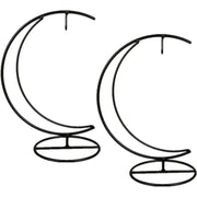 Moon-Shaped Iron Display Stand – Hanging Rack for Home & Wedding Decor