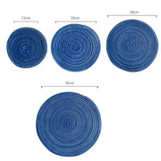 11 36cm Round Placemat Heat Resistant Non slip Heat Insulation Dining Table