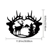 1pc Deer Theme Wall Art Decor – Modern Bedroom Mural Sticker