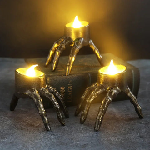 The Arm Skull LED Candle Lantern for Home Party